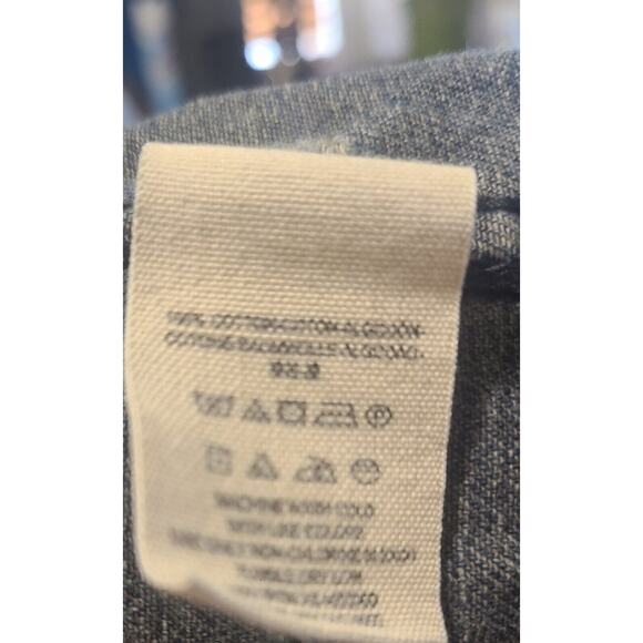 Free People Distressed Grundge Denim Jean Jacket Knit Sleeves Womens Small - Picture 3 of 6